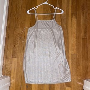 Kendall and Kylie Gold Shift Dress